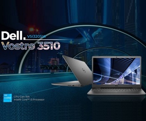 Laptop Dell Vostro 3510 V5I3205W - Intel Core i3-1115G4, 8GB RAM, 256GB SSD, Intel UHD Graphics, 15.6 FHD, Window 10