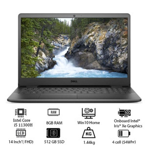 Laptop Dell Vostro 5410 V4I5014W - Intel Core i5-11300H, 8GB RAM, SSD 512GB, Intel Iris Xe Graphic, 14 inch