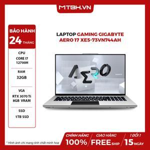 Laptop Gigabyte AERO 17 XE5-73VN744AH - Intel Core i7-12700H, 32GB RAM, SSD 512GB, Nvidia GeForce RTX 3070 Ti 8GB, 17.3 inch