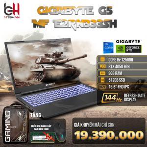 Laptop Gigabyte G5 MF-E2VN333SH - Intel Core i5-12500H, 8GB RAM, SSD 512GB, NVidia Geforce RTX 4050 6GB GDDR6, 15.6 inch