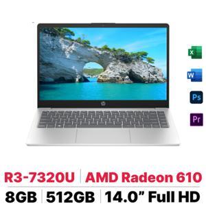 Laptop HP 14s 14-em0085AU 835T8PA - AMD Ryzen 3-7320U, 8GB RAM, SSD 512GB, AMD Radeon 610, 14 inch