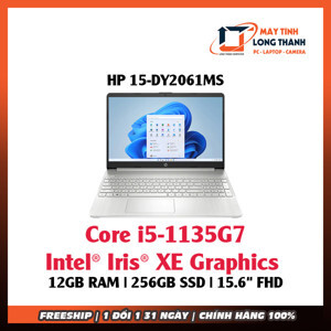 Laptop HP 15-dy2061ms - Intel core i5-1135G7, 12GB RAM, SSD 256GB, Intel Iris Xe Graphics, 15.6 inch