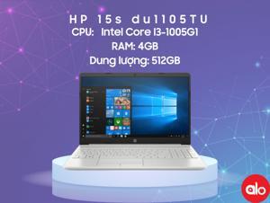 Laptop HP 15s-du1105TU 2Z6L3PA - Intel Core i3-10110U, 4GB RAM, SSD 256GB, Intel UHD Graphics, 15.6 inch