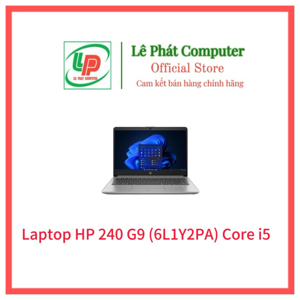 Laptop HP 240 G9 6L1Y2PA - Intel core i5-1235U, 8GB RAM, SSD 512GB, Intel Iris Xe Graphics, 14 inch