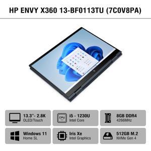 Laptop HP ENVY x360 13-bf0113TU 7C0V8PA - Intel Core i5-1230U, 8GB RAM, SSD 512GB, Intel Iris Xe Graphics, 13.3 inch