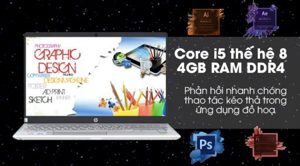 Laptop HP Pavilion 15-cs1044TX 5JL26PA - Intel Core i5-8265U, 4GB RAM, HDD 1TB, Nvidia GeForce MX130 2GB, 15.6 inch