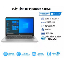 Laptop HP ProBook 440 G8 2H0S6PA - Intel Core i5-1135G7, 8GB RAM, SSD 256GB, Intel Iris Xe Graphics, 14 inch