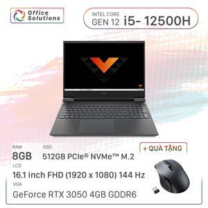 Laptop HP Victus 16-d1193TX 7C138PA - Intel Core i5-12500H, 8GB RAM, SSD 512GB, Nvidia GeForce RTX 3050 4GB GDDR6, 16.1 inch