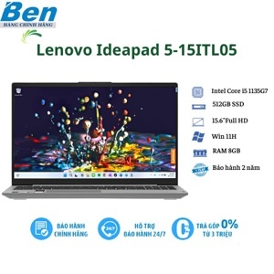 Laptop Lenovo Ideapad 5 15ITL05 82FG01H7VN - Intel Core i5-1135G7, RAM 8GB, SSD 512GB, Intel Iris Xe Graphics, 15.6 inch