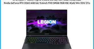 Laptop Lenovo Legion 5 15ACH6 82JU00DFVN - AMD Ryzen 7-5800H, 8GB RAM, SSD 512GB, Nvidia GeForce RTX 3060 6GB GDDR6, 15.6 inch