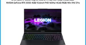 Laptop Lenovo Legion 5 15ACH6 82JW00CQVN - AMD Ryzen 5 5600H, 8GB RAM, SSD 512GB, Nvidia GeForce RTX 3050 4GB GDDR6, 15.6 inch