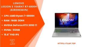 Laptop Lenovo Legion 5 15ARH7 82RE0036VN - AMD Ryzen 7-6800H, 16GB RAM, SSD 512GB, Nvidia GeForce RTX 3050 Ti 4GB GDDR6, 15.6 inch