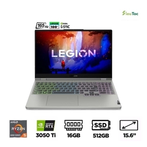 Laptop Lenovo Legion 5 15ARH7 82RE002WVN - AMD Ryzen 5-6600H, 16GB RAM, SSD 512GB, Nvidia GeForce RTX 3050 Ti 4GB GDDR6, 15.6 inch