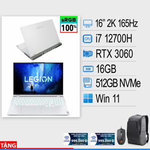 Laptop Lenovo Legion 5 Pro 16IAH7H 82RF0046VN - Intel Core i7-12700H, 16GB RAM, SSD 512GB, Nvidia GeForce RTX 3060 6GB GDDR6, 16 inch