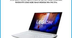 Laptop Lenovo Legion 5 Pro 16IAH7H 82RG008SVN - AMD Ryzen 7-6800H, 16GB RAM, SSD 512GB, Nvidia GeForce RTX 3060 6GB GDDR6, 16 inch