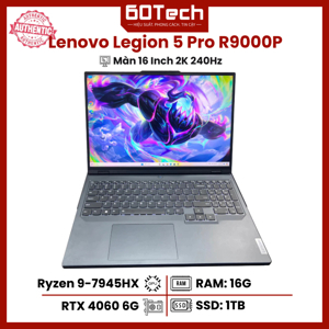 Laptop Lenovo Legion 5 Pro 2023 - AMD Ryzen 9 7945HX, 16GB RAM, SSD 1TB, Nvidia GeForce RTX 4060 8GB GDDR6, 16 inch