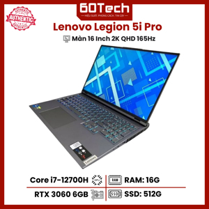 Laptop Lenovo Legion 5i Pro - Intel Core i7-12700H, 16GB RAM, SSD 1TB, Nvidia GeForce RTX 3070 Ti 8GB GDDR6, 16 inch