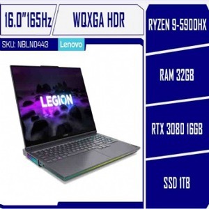 Laptop Lenovo Legion 7 16ACHg6 82N60039VN - AMD Ryzen 9 5900HX, 32GB RAM, SSD 1TB, Nvidia GeForce RTX 3080 16GB GDDR6, 16 inch