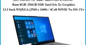 Laptop Lenovo ThinkBook 13s G2 ITL 20V9005HVN - Intel core i5 1135G7, 8GB RAM, SSD 256GB, Intel Iris Xe Graphics, 13.3 inch