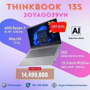 Laptop Lenovo ThinkBook 13s G3 ACN 20YA0039VN - AMD Ryzen 7-5800U, RAM 8GB, SSD 512GB, AMD Radeon graphics, 13.3 inch