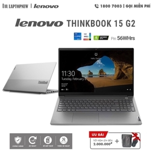 Laptop Lenovo ThinkBook 15 G2 ITL 20VE003YVN - Intel core i5-1135G7, 8GB RAM, SSD 512GB, Nvidia GeForce MX450 2GB GDDR6, 15.6 inch