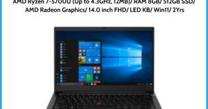 Laptop Lenovo ThinkPad E14 Gen 3 20Y700BJVN - AMD Ryzen 7 5700U, 8GB RAM, SSD 512GB, AMD Radeon Graphics, 14 inch