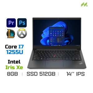 Laptop Lenovo ThinkPad E14 Gen 4 21E300DSVA - Intel Core i7-1255U, 8GB RAM, SSD 512GB, Intel Iris Xe Graphics, 14 inch