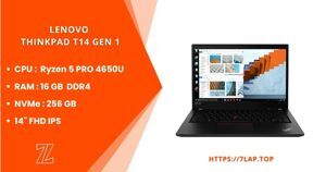 Laptop Lenovo Thinkpad T14 - AMD Ryzen 5 PRO 4650U, 16GB RAM, SSD 256GB, AMD Radeon Graphics, 14 inch