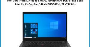 Laptop Lenovo ThinkPad T14S Gen 2 20WM01FXVA - Intel Core i7-1165G7, RAM 8GB, SSD 512GB, Intel Iris Xe Graphics, 14 inch