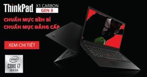 Laptop Lenovo ThinkPad X1 Carbon Gen 8 - Intel core i5-10210U, 8GB RAM, SSD 256GB, Intel UHD Graphics 620, 14 inch