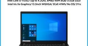 Laptop Lenovo ThinkPad X13 Gen 2 20WK00CSVA - Intel core i5 1135G7, 8B RAM, SSD 512GB, Intel Iris Xe Graphics, 13.3 inch