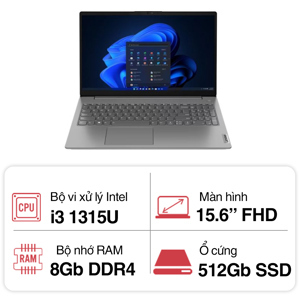 Laptop Lenovo V15 Gen 4 83A1000NVN - Intel Core i3-1315U, RAM 8GB, SSD 512GB, 
Intel UHD Graphics, 15.6 inch