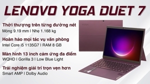 Laptop Lenovo Yoga Duet 7 13ITL6 82MA009NVN - Intel Core i5-1135G7, 8GB RAM, SSD 512GB, Intel Iris Xe Graphics, 13 inch