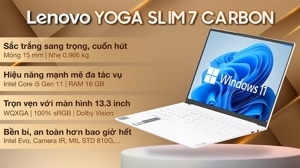 Laptop Lenovo Yoga Slim 7 Carbon 13ITL5 82EV00AVVN - Intel Core i5-1135G7, 16GB RAM, SSD 512GB, Intel Iris Xe Graphics, 13.3 inch