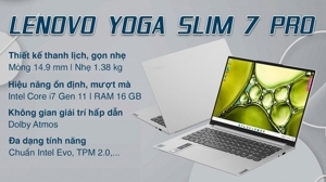 Laptop Lenovo Yoga Slim 7 Pro 14IHU5 O 82NH00ALVN - Intel Core i7-11370H, 16GB RAM, SSD 512GB, Intel Iris Xe Graphics, 14 inch