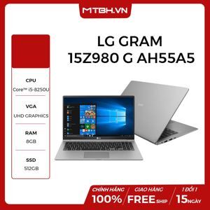 Laptop LG Gram 2018 15Z980 - Intel core i5, 8GB RAM, 512GB, Intel UHD Graphics, 15.6 inch