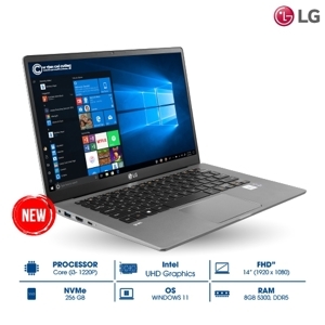 Laptop LG Gram 2022 14Z90Q-G.AJ32A5 - Intel core i3, 8GB RAM, SSD 256GB, Intel UHD Graphics, 14 inch