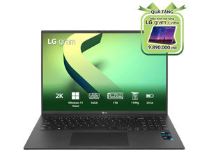 Laptop LG Gram 2022 16Z90Q-G.AH78A5 - Intel core i7, 16GB RAM, SSD 1TB, Intel Iris Xe Graphics, 16 inch