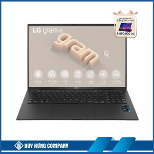 Laptop LG Gram 2023 16Z90R-E.AH75A5 - Intel Core i7-1360P, 16GB RAM, SSD 512GB, Nvidia GeForce RTX 3050 4GB GDDR5, 16 inch