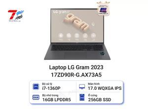 Laptop LG Gram 2023 17ZD90R-G.AX73A5 - Intel Core i7-1360P, 16GB RAM, SSD 256GB, Nvidia GeForce RTX 3050 4GB GDDR6, 17 inch