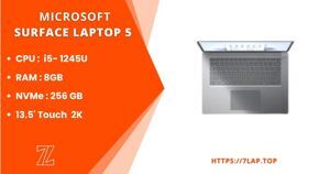 Laptop Microsoft Surface Laptop - Intel core i5, 8GB RAM, SSD 256GB, Intel HD 620, 13.5 inch