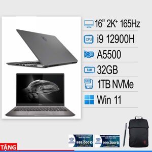 Laptop MSI CreatorPro Z16P B12UMST - Intel Core i9-12900H, RAM 32GB, SSD 1TB, Nvidia GeForce RTX A5500 Max-Q 16GB, 16 inch
