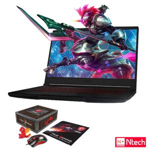 Laptop MSI GF63 8RD-242VN - Intel core i5, 8GB RAM, HDD 1TB, Nvidia GeForce GTX 1050Ti 4GB GDDR5, 15.6 inch