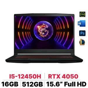 Laptop MSI GF63 Thin 12VE 460VN - Intel core i5-12450H, 8GB RAM, SSD 512GB, Nvidia GeForce RTX 4050 6GB GDDR6, 15.6 inch