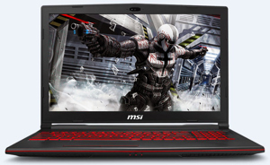 Laptop MSI GL63 8RC 265VN - Intel core i7, 8GB RAM, HDD 1TB + SSD 128GB, Geforce GTX1050 4GB GDDR5, 15.6 inch