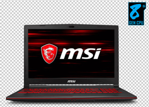 Laptop MSI GL73 8RC 230VN - Intel core i7, 8GB RAM, HDD 1TB, Nvidia GeForce GTX 1050 4GB, 17.3 inch