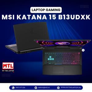 Laptop MSI Katana 15 B13UDXK 2077VN - Intel Core i7-13620H, Ram 16GB, SSD 1TB, RTX 3050 6GB, 15.6 inch