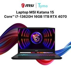 Laptop MSI Katana 15 B13VGK-1211VN - Intel Core i7-13620H, 16GB RAM, SSD 1TB, Nvidia GeForce RTX 4070 12GB GDDR6, 15.6 inch