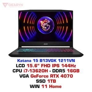 Laptop MSI Katana 15 B13VGK - Intel Core i7-13620H, 16GB RAM, SSD 1TB, Nvidia GeForce RTX 4070 12GB GDDR6, 15.6 inch