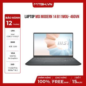 Laptop MSI Modern 14 B11MO-460VN - Intel Core i7 1165G7, 8GB RAM, SSD 512GB, Intel Iris Xe graphics, 14 inch